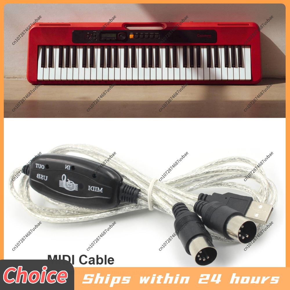 Musical Instrument Of Keyboard - Professional MIDI Cable USB IN-OUT PC