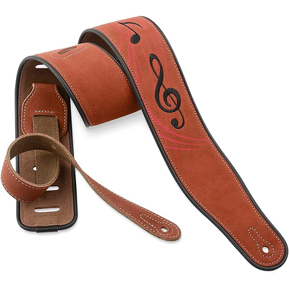 Musical Instrument Bass - Durable Leather Guitar Strap, 2.8 Inches