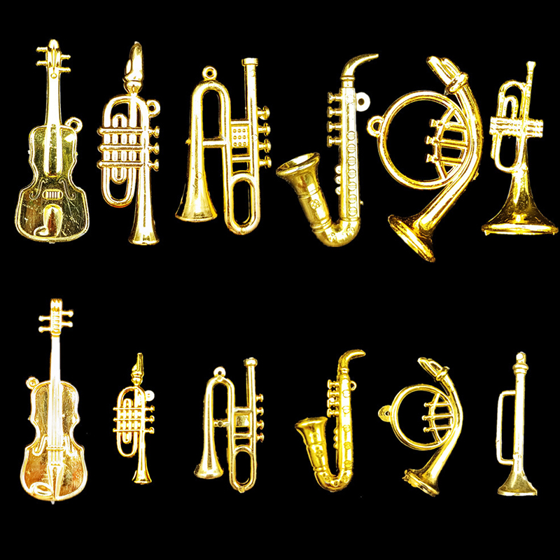 Musical Instrument Trumpet - 5/10/20PCS Assorted Styles Gold Color Mini