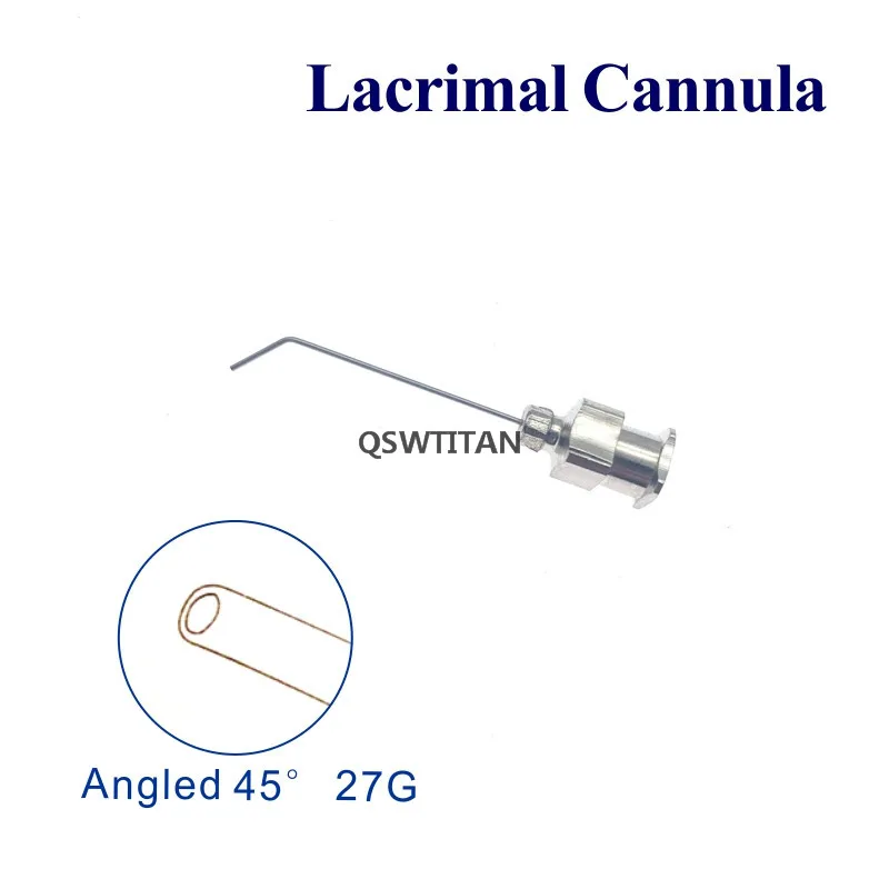 L Musical Instrument - Lacrimal Cannula Angled 45 degrees Shaft