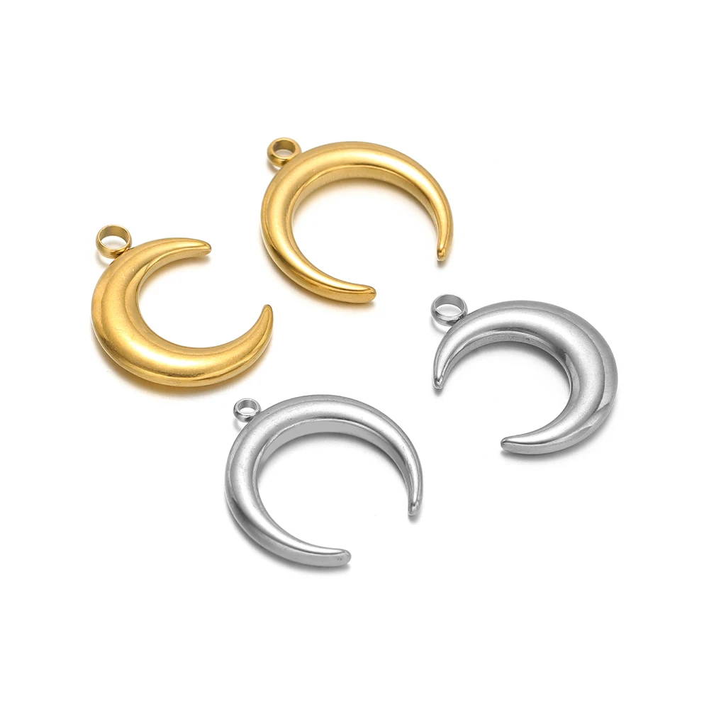 Musical Instrument Trumpet - 5pcs Stainless Steel Moon Horn Charms