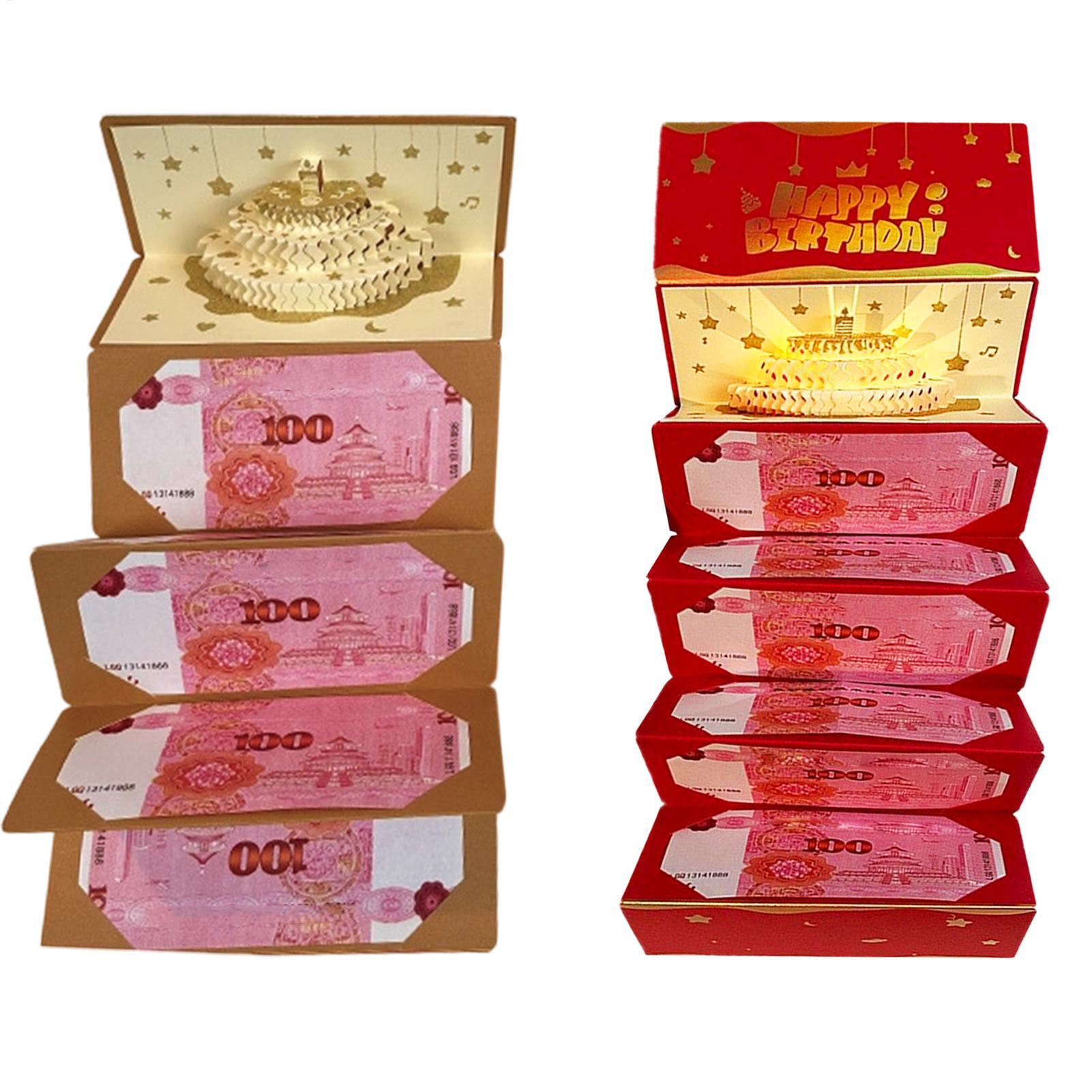 Musical Instrument Cajon - 3D Cake Birthday Money Envelope 6