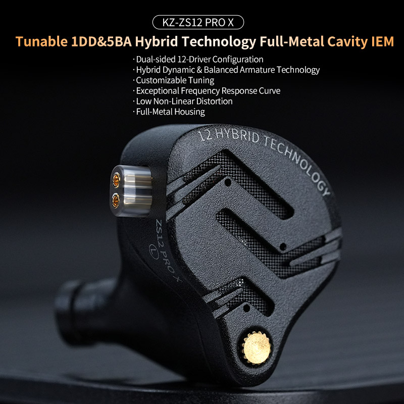 KZ ZS12 PRO X Metal Earphones  - L Musical Instrument recension och pris