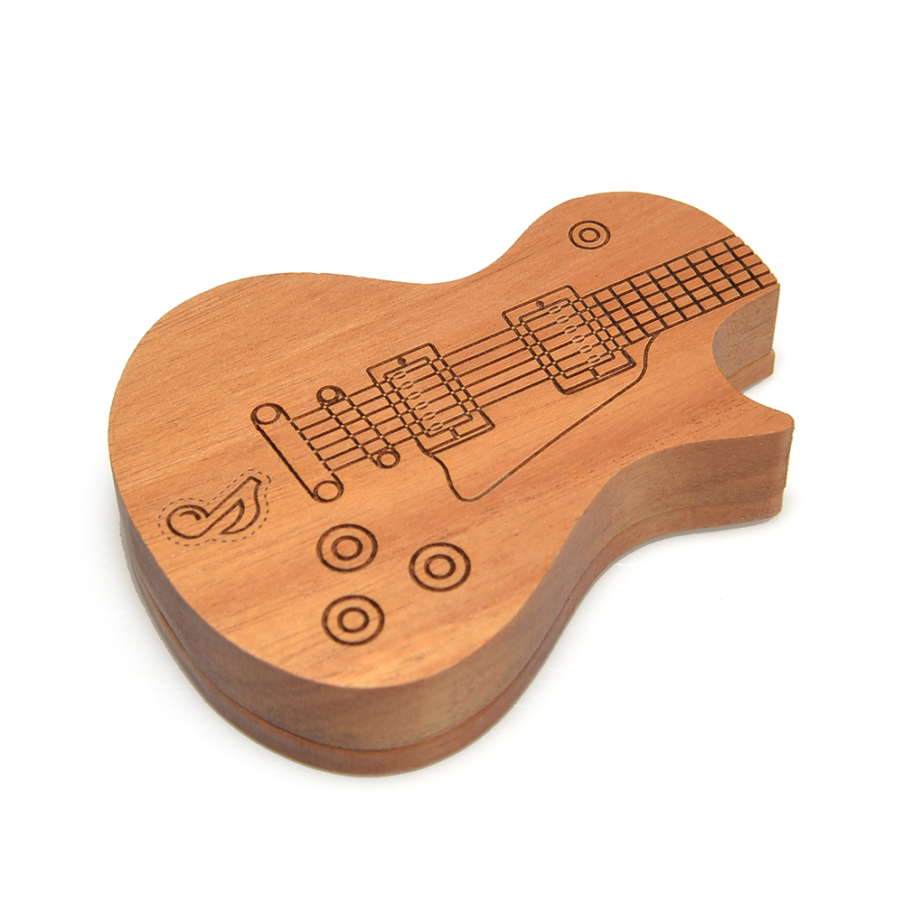 Guitar Picks Holder Wooden Ple - Musical Instrument Cajon recension och pris