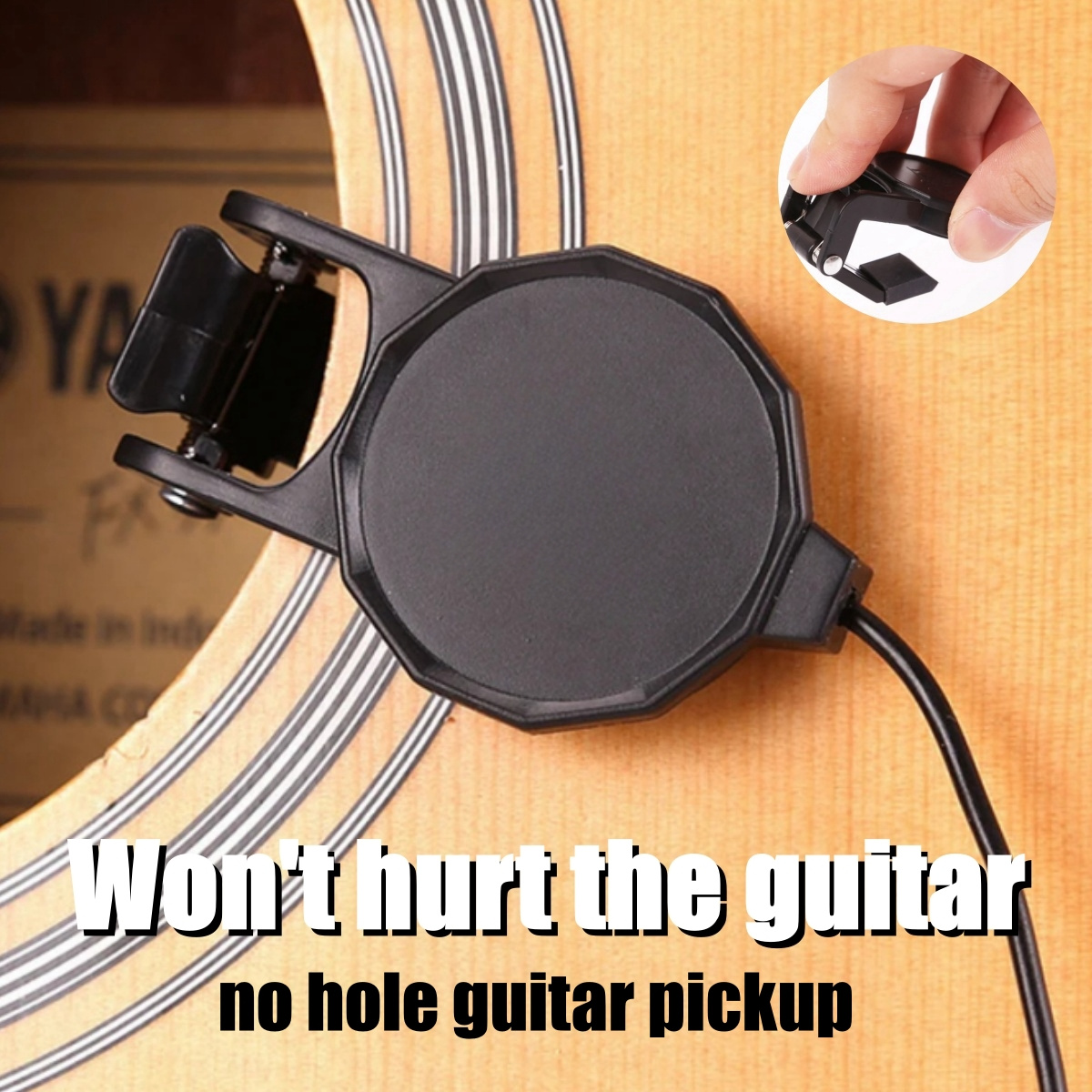 Audio Jack Clip On Pickup for  - Musical Instrument Art recension och pris