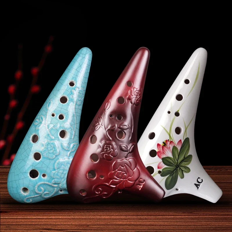 FENGYA Ceramic Ocarina 12 Hole - Musical Instrument Xun recension och pris
