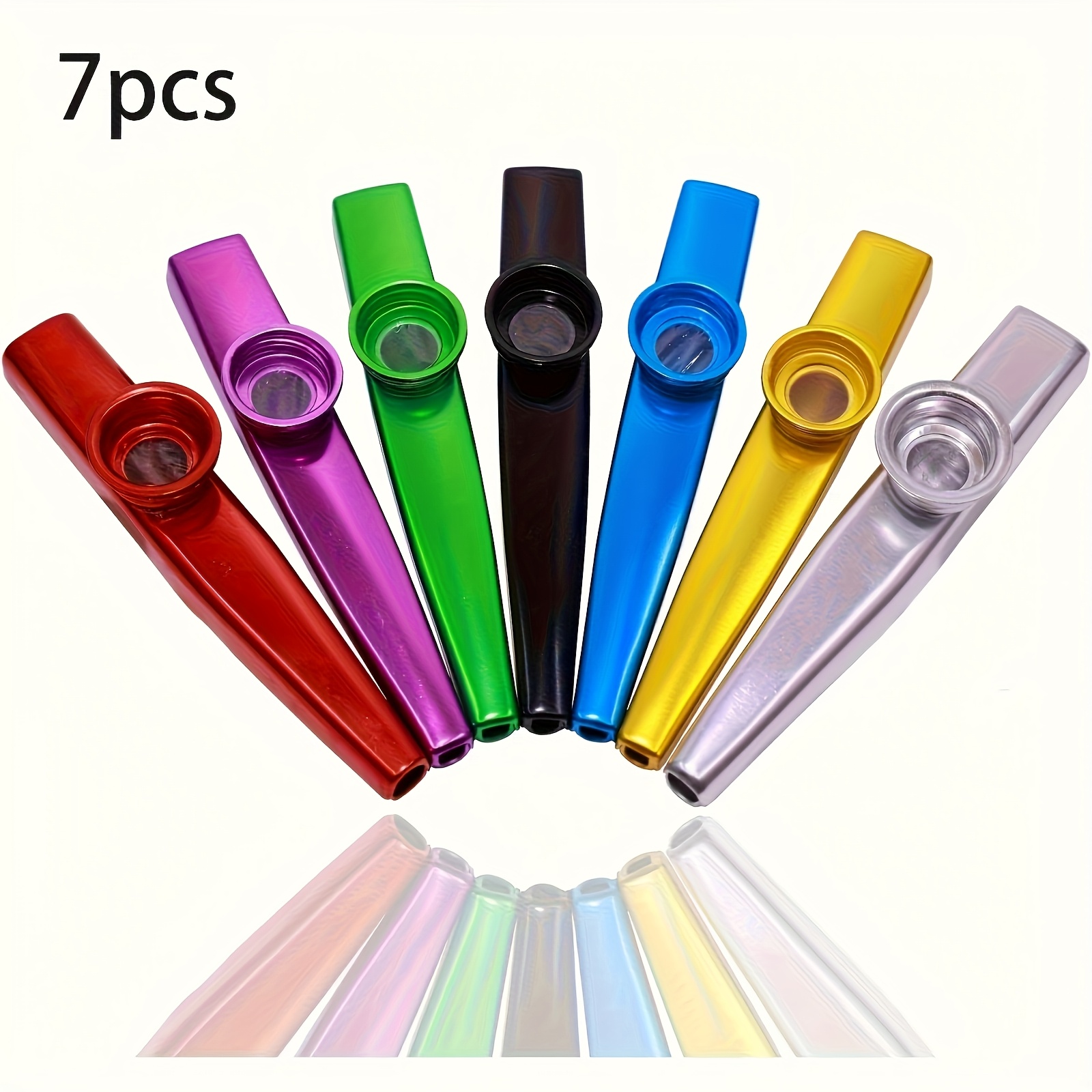 7pcs Metal Kazoos Simple Desig - Musical Instrument Art recension och pris