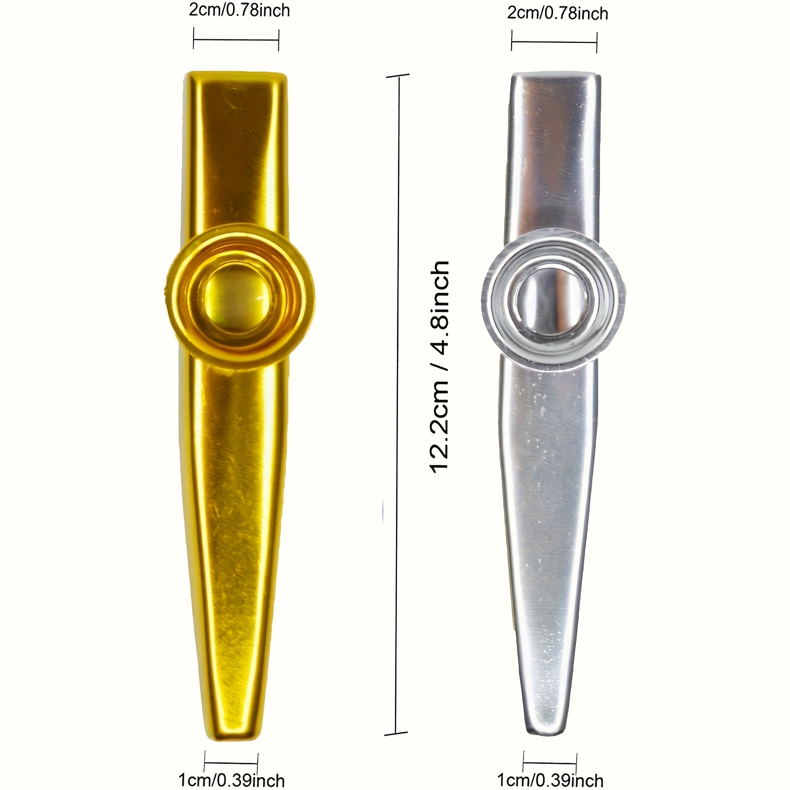 7pcs Metal Kazoos Simple Desig - Musical Instrument Art recension och pris