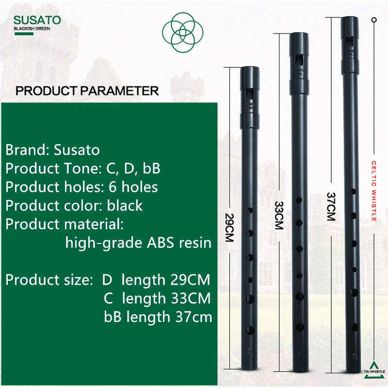 Susato 1 Pcs Small Bore 6 Hole - Musical Instrument Irish recension och pris