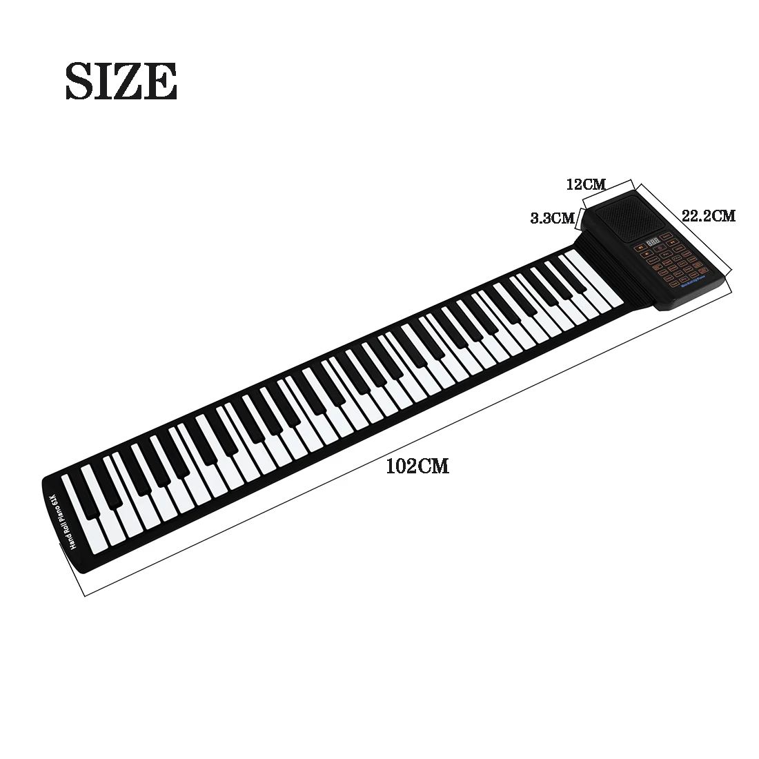 61 Keys Mini Roll Up Piano Sil - Musical Instrument Of Keyboard recension och pris