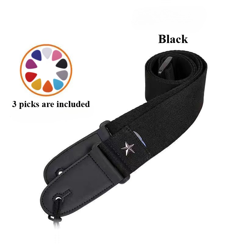 Embroidered Cross Guitar Strap - Musical Instrument Art recension och pris