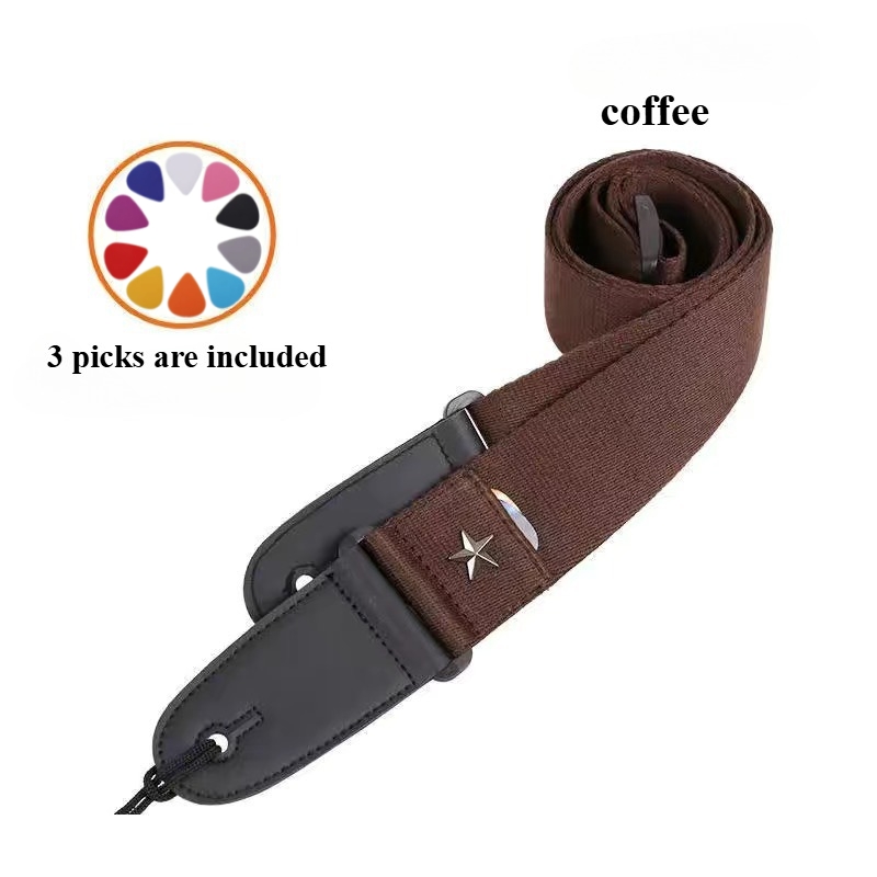 Embroidered Cross Guitar Strap - Musical Instrument Art recension och pris