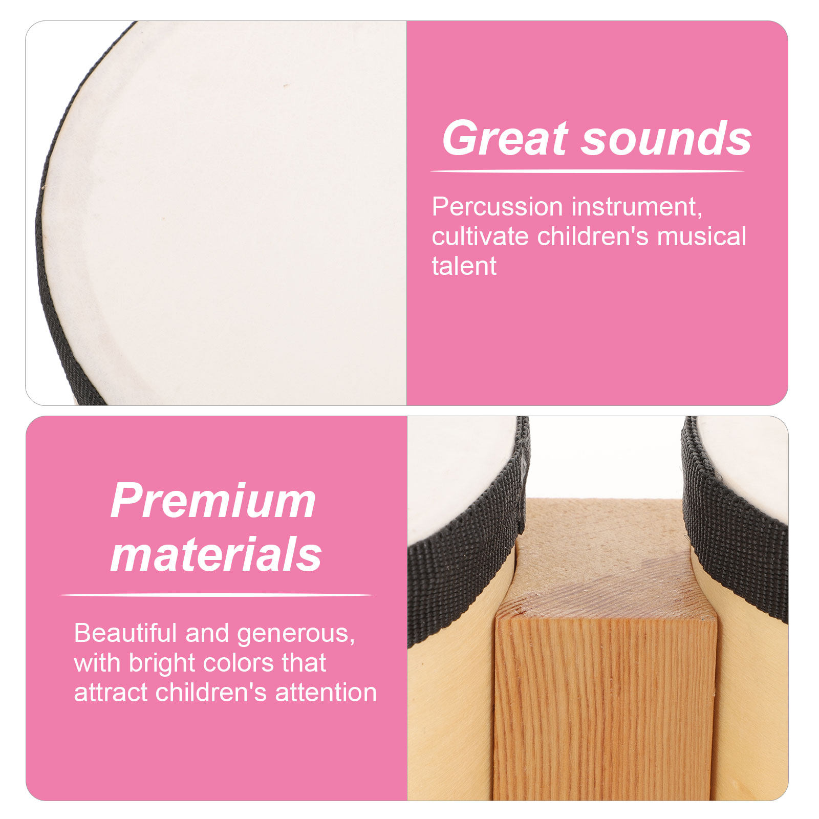 Drum Wooden Percussion Instrum - Musical Instrument Percussion recension och pris