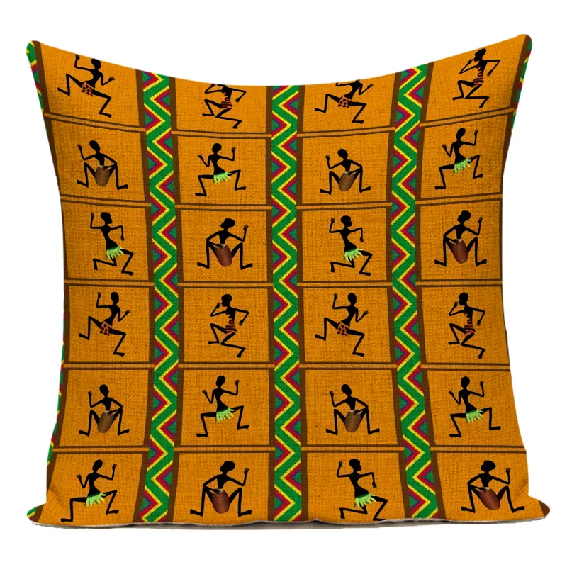 Retro African Woman Cushion Co - Musical Instrument In Africa recension och pris