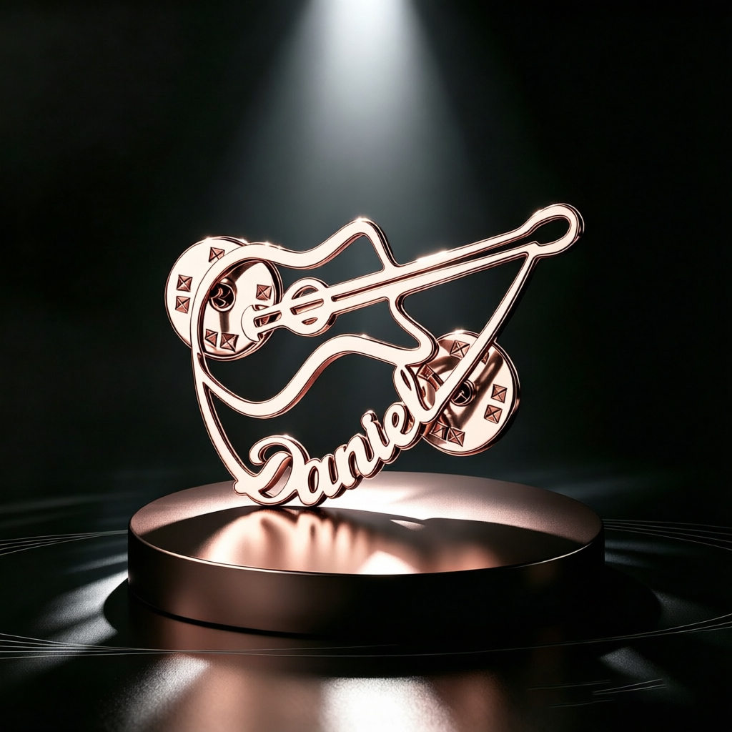 Personalized Violin Brooch Cus - Musical Instrument And Names recension och pris