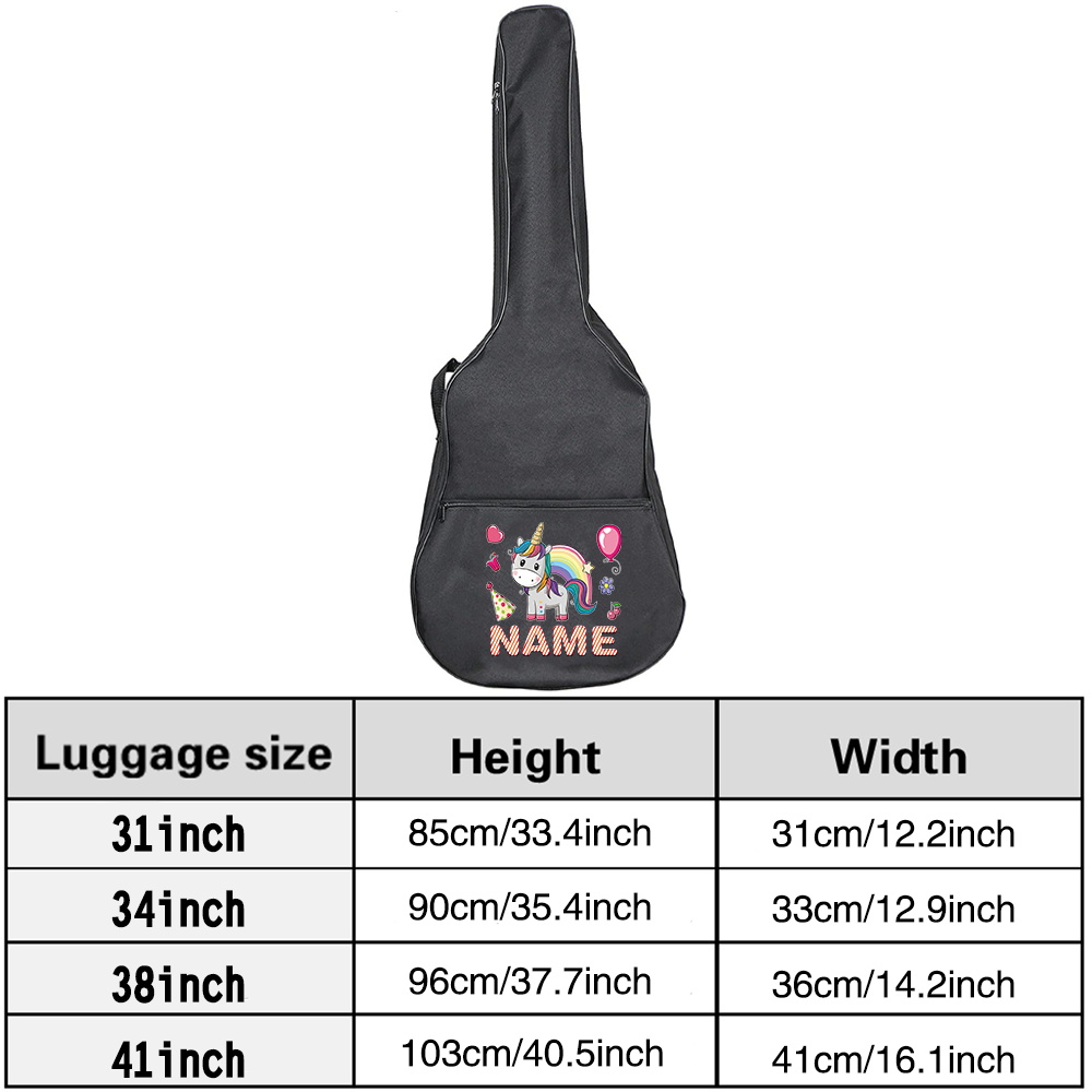 Customized Name Guitar Bag 36- - Musical Instrument And Names recension och pris