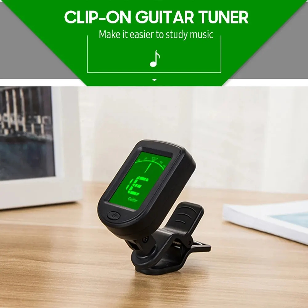T-02 Guitar Tuner Clip-on Chro - Musical Instrument Art recension och pris
