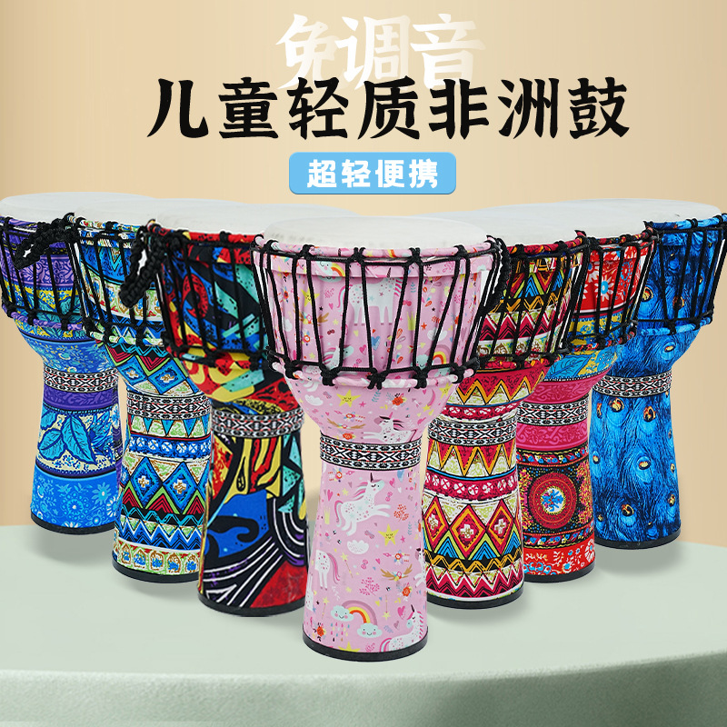PVC African drum sheepskin 8 i - Musical Instrument Percussion recension och pris