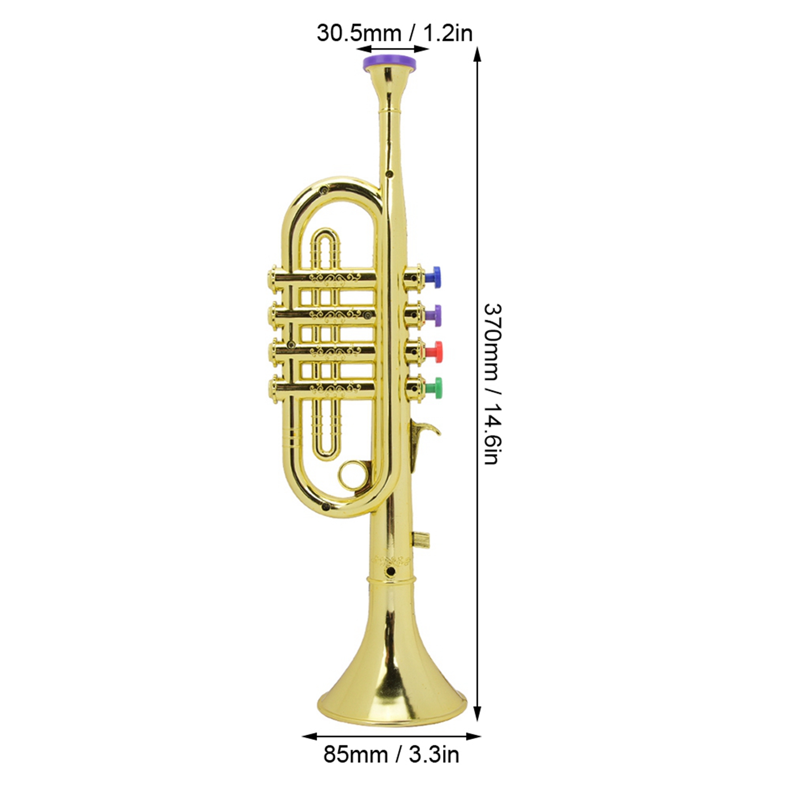 Kid Trumpet Golden Coated Plas - Musical Instrument Fagot recension och pris