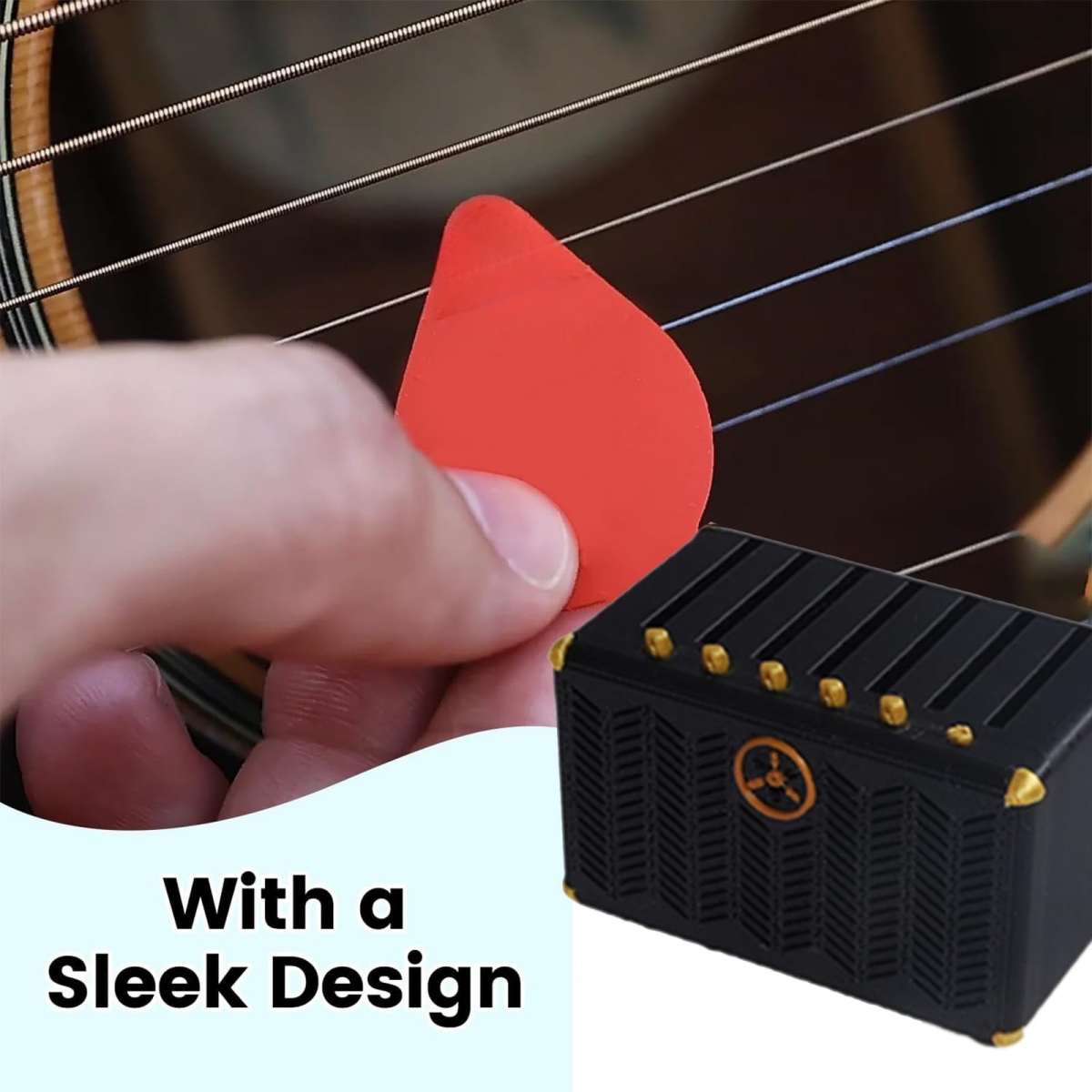 Guitar Pick Holder, 3D Printed - Musical Instrument Cajon recension och pris