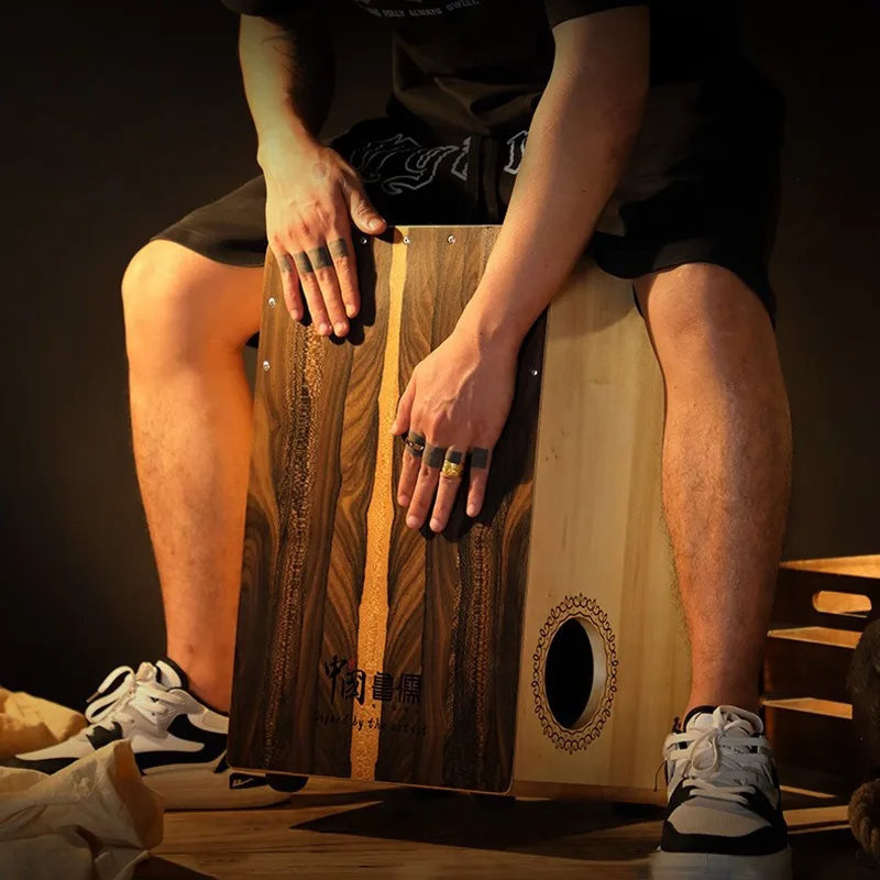 Solid Wood Cajon Box Drum Prof - Musical Instrument Cajon recension och pris