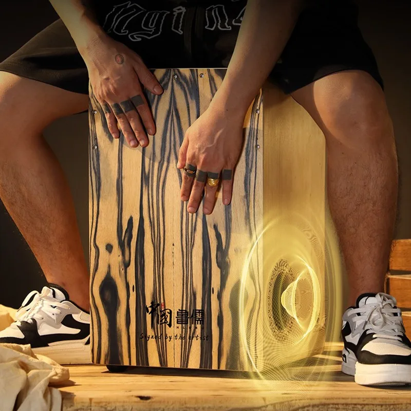Solid Wood Cajon Box Drum Prof - Musical Instrument Cajon recension och pris