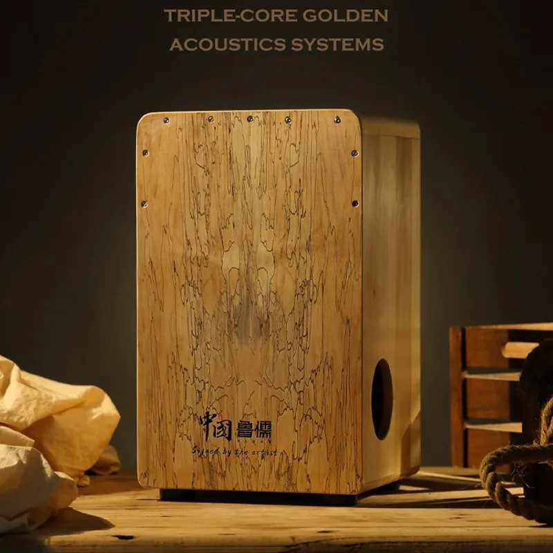 Solid Wood Cajon Box Drum Prof - Musical Instrument Cajon recension och pris
