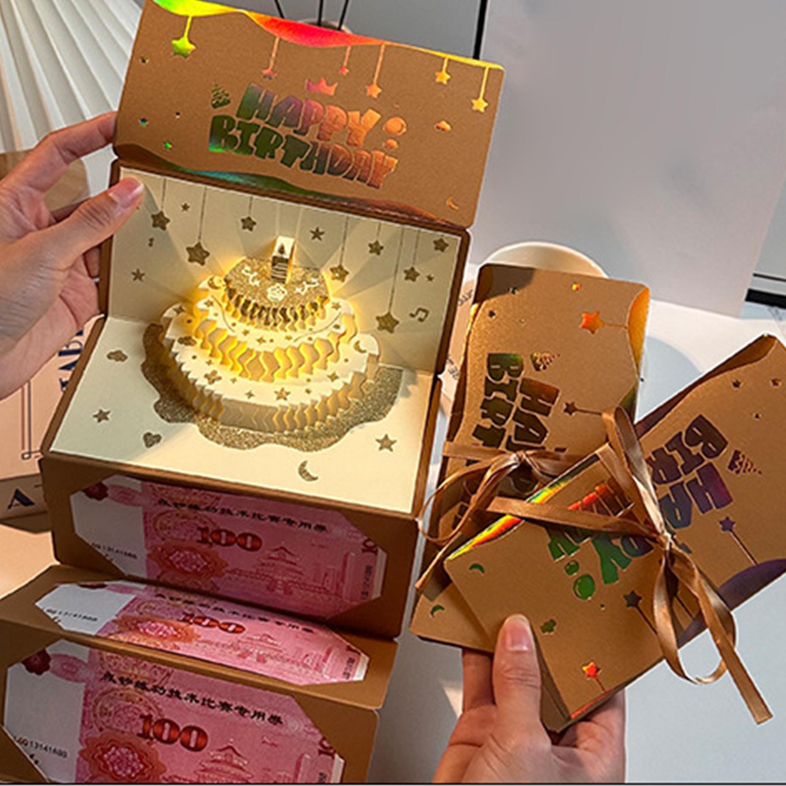 3D Cake Birthday Money Envelop - Musical Instrument Cajon recension och pris