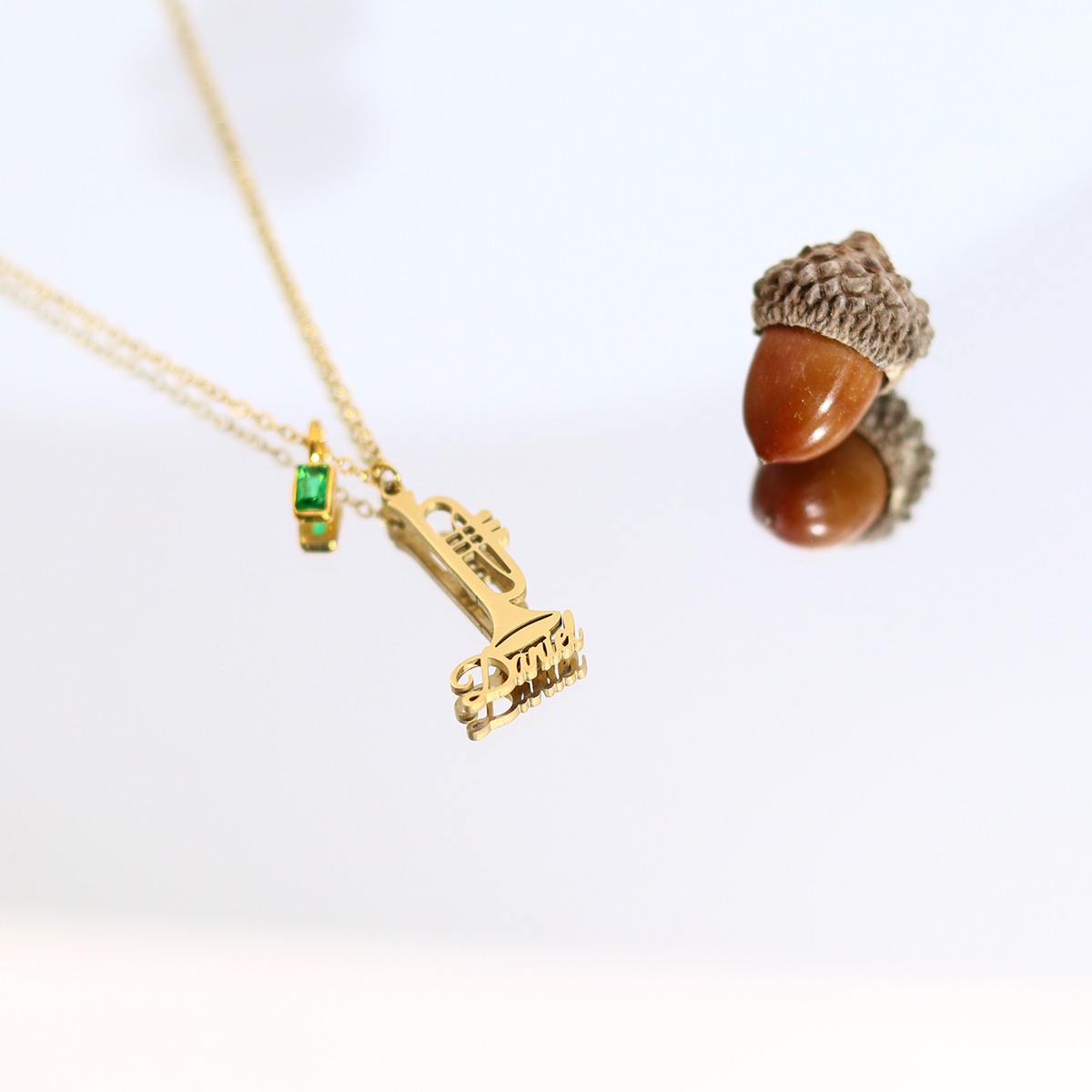 Custom Name Trumpet Necklace S - Musical Instrument And Names recension och pris